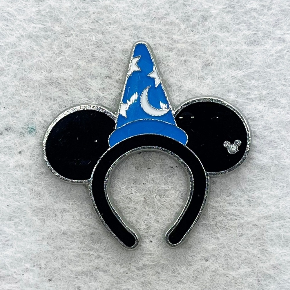 🔮 5/$25 Disney Fantasia Mickey Ears Sorcerer Hat Headband Pin